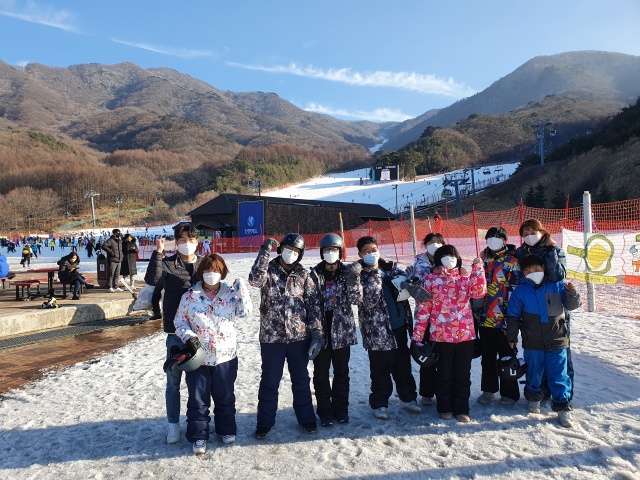 스키캠프 단체사진